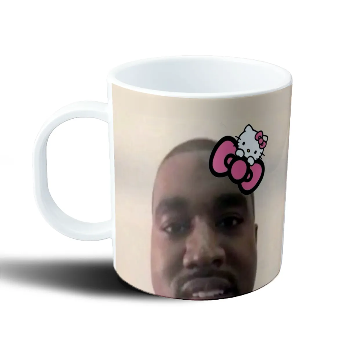 Taza de Plástico Kanye West Meme Hello Kitty - vista 2