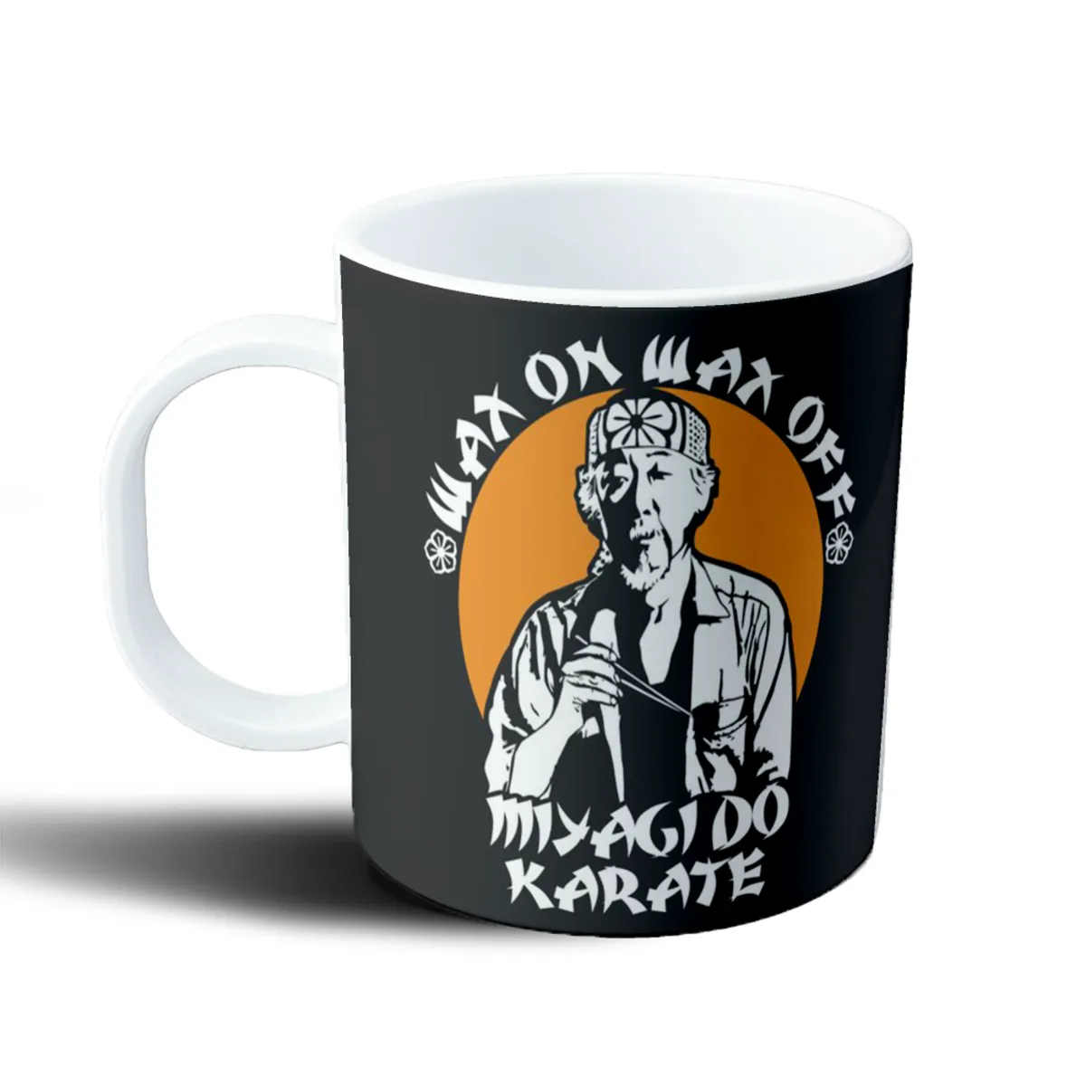 Taza de Plástico Karate Kid Miyagi Do Wax On Wax Off - vista 2