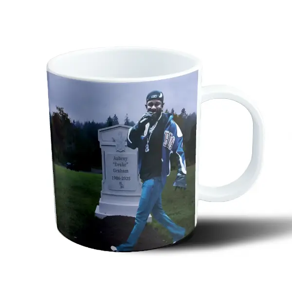 Taza de Plástico Kendrik Lamar Drake Lápida Meme