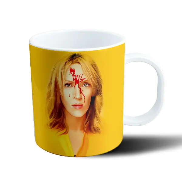 Taza de Plástico Kill Bill La Novia Sangre Amarillo