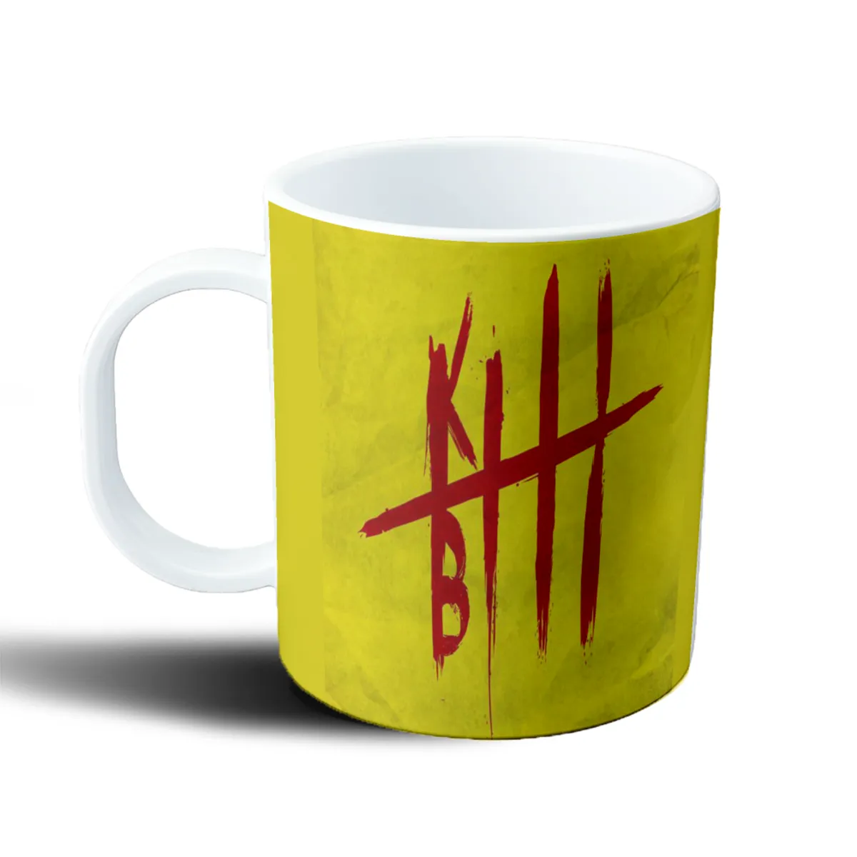 Taza de Plástico Kill Bill Logo Sangre Amarillo - vista 2