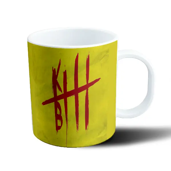 Taza de Plástico Kill Bill Logo Sangre Amarillo
