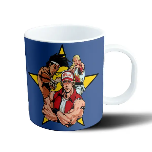 Taza de Plástico King of Fighters Terry Bogard y Joe Higashi