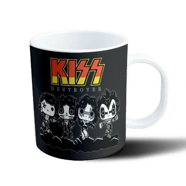 Taza de Plástico Kiss Destroyer Chibi