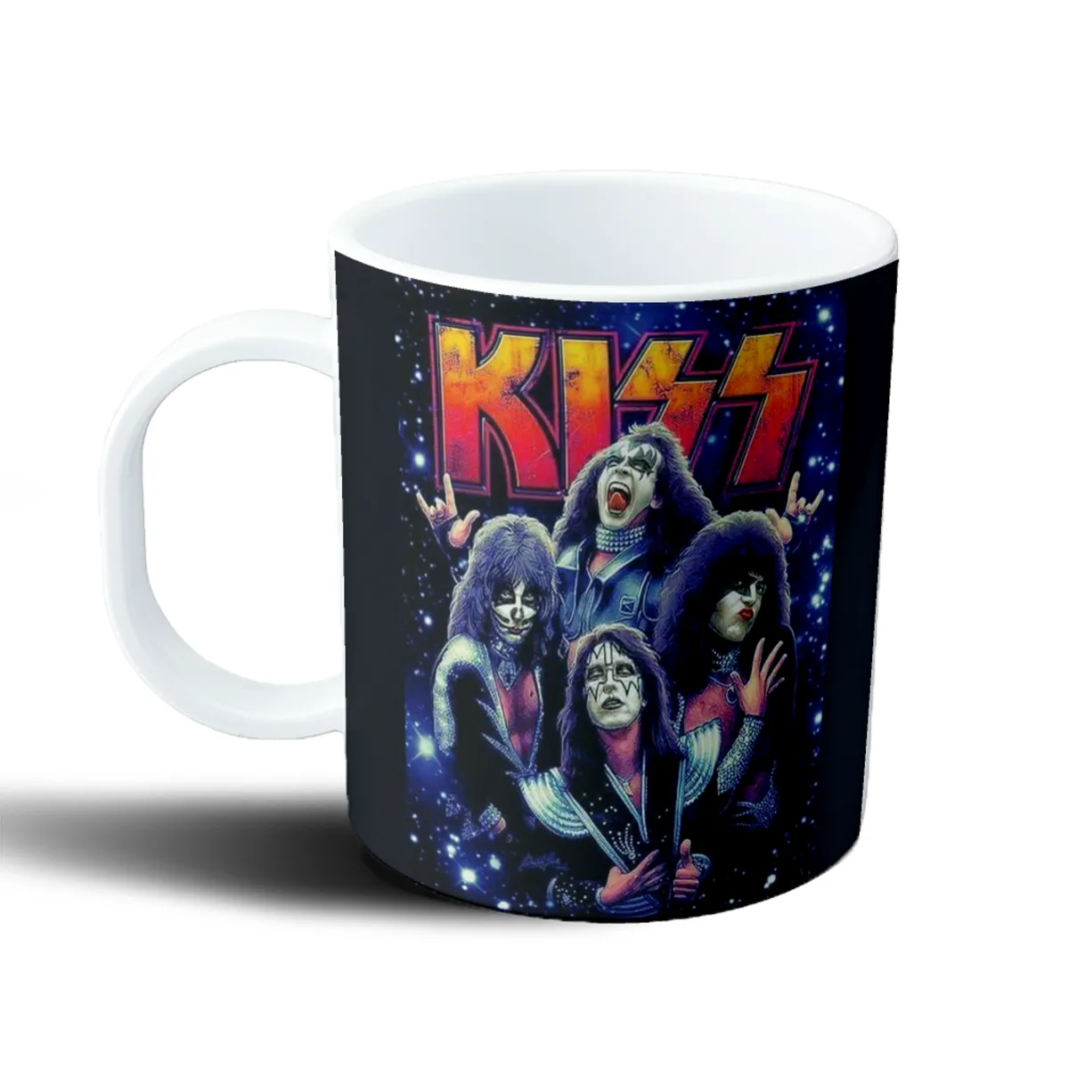 Taza de Plástico Kiss Banda Rock Galaxia - vista 2