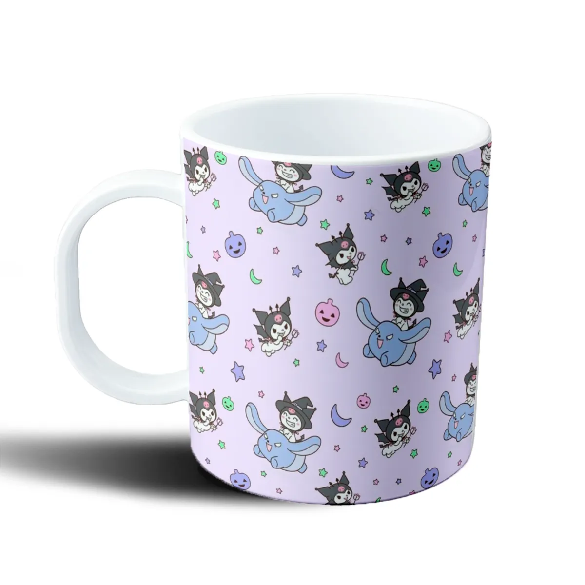Taza de Plástico Kuromi Halloween Patrón Pastel - vista 2