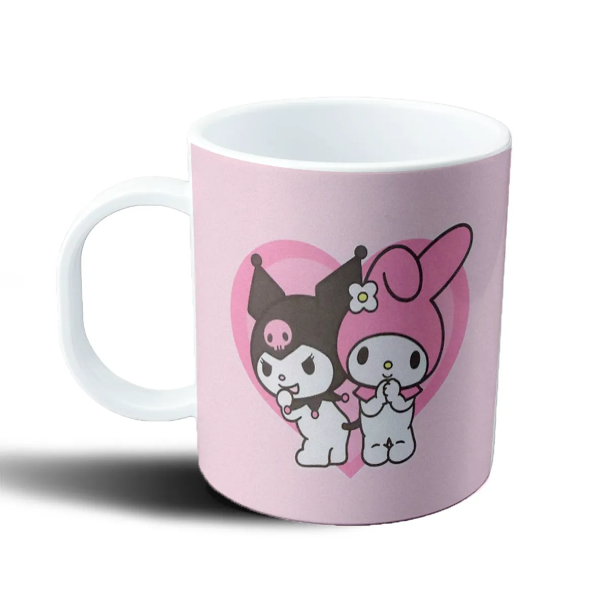 Taza de Plástico Kuromi y My Melody Corazón - vista 2