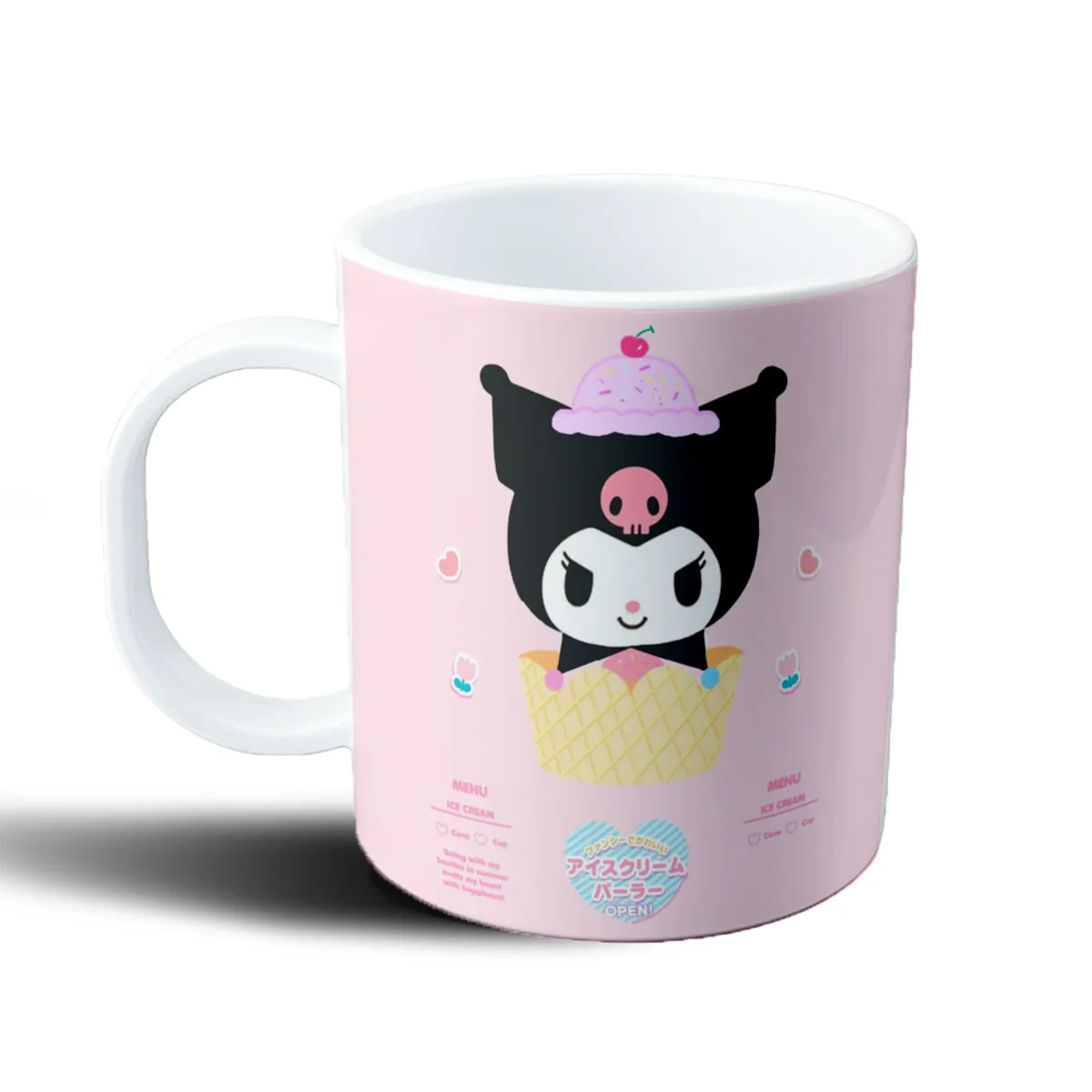 Taza de Plástico Kuromi Helado Cono Sanrio - vista 2