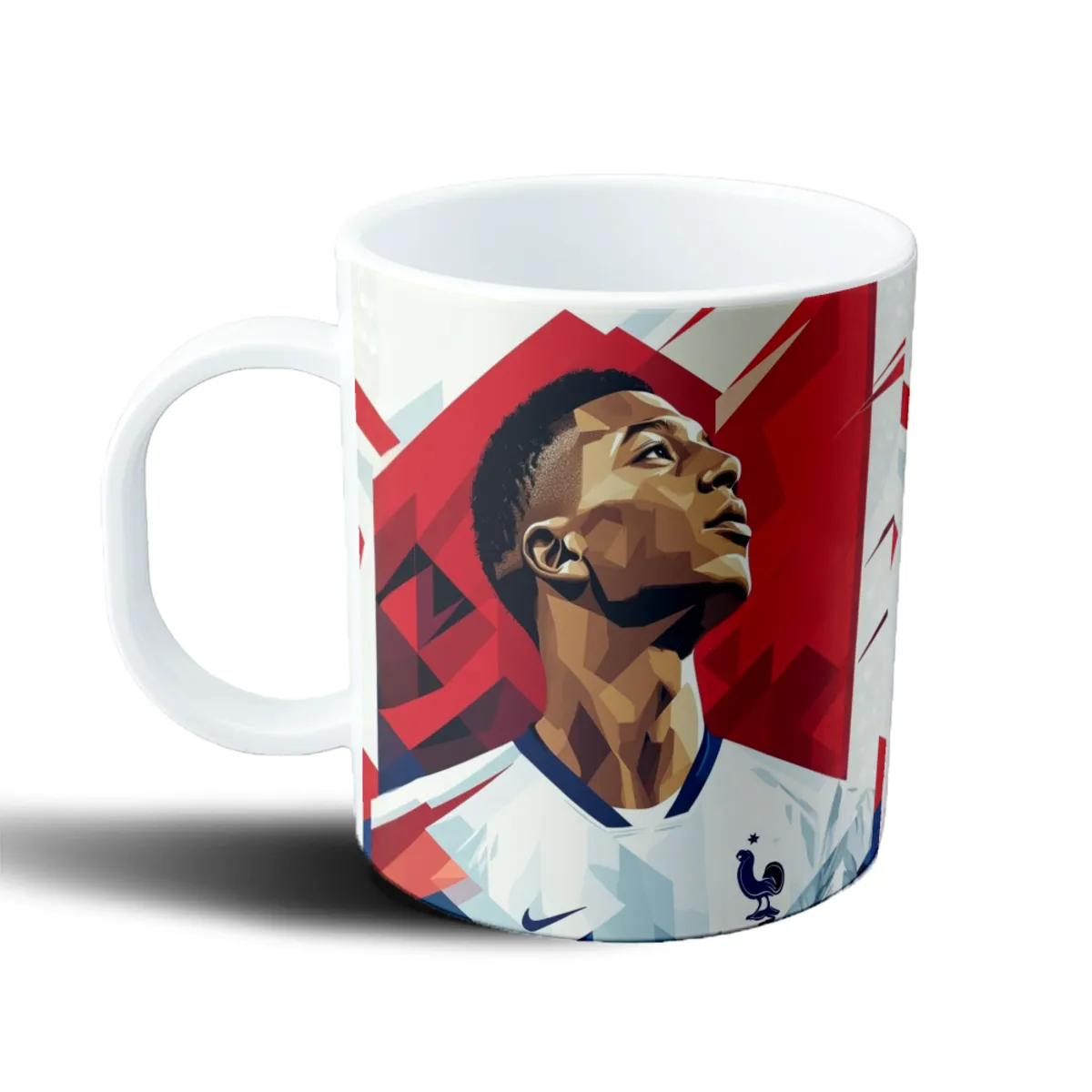 Taza de Plástico Kylian Mbappé Selección Francia Ilustración - vista 2