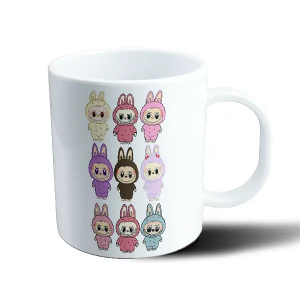 Taza de Plástico Labubu Varios Colores