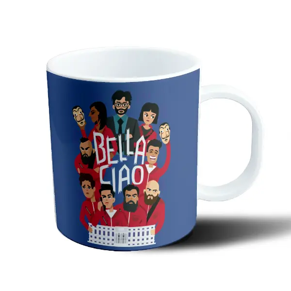 Taza de Plástico La Casa de Papel Bella Ciao Profesor y Equipo