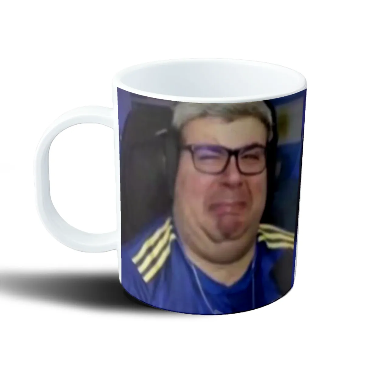 Taza de Plástico La Cobra Meme con Auriculares - vista 2