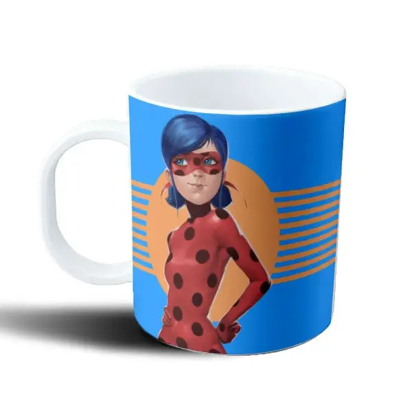 Taza de Plástico Miraculous Ladybug Marinette Heroína