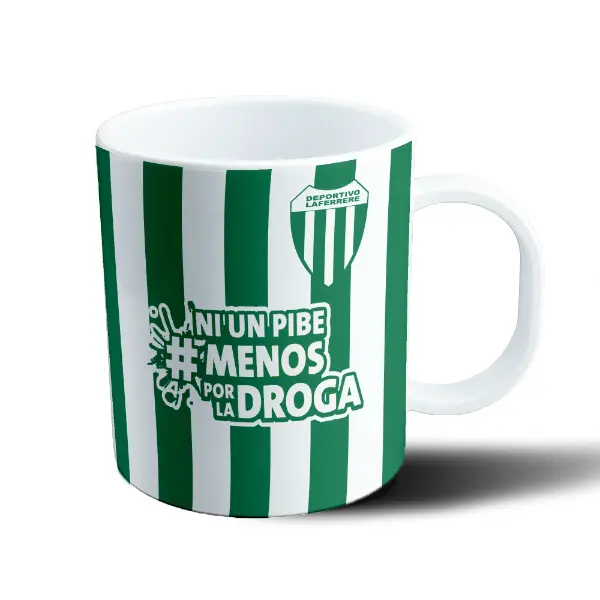 Taza de Plástico Deportivo Laferrere Ni Un Pibe Menos Por La Droga