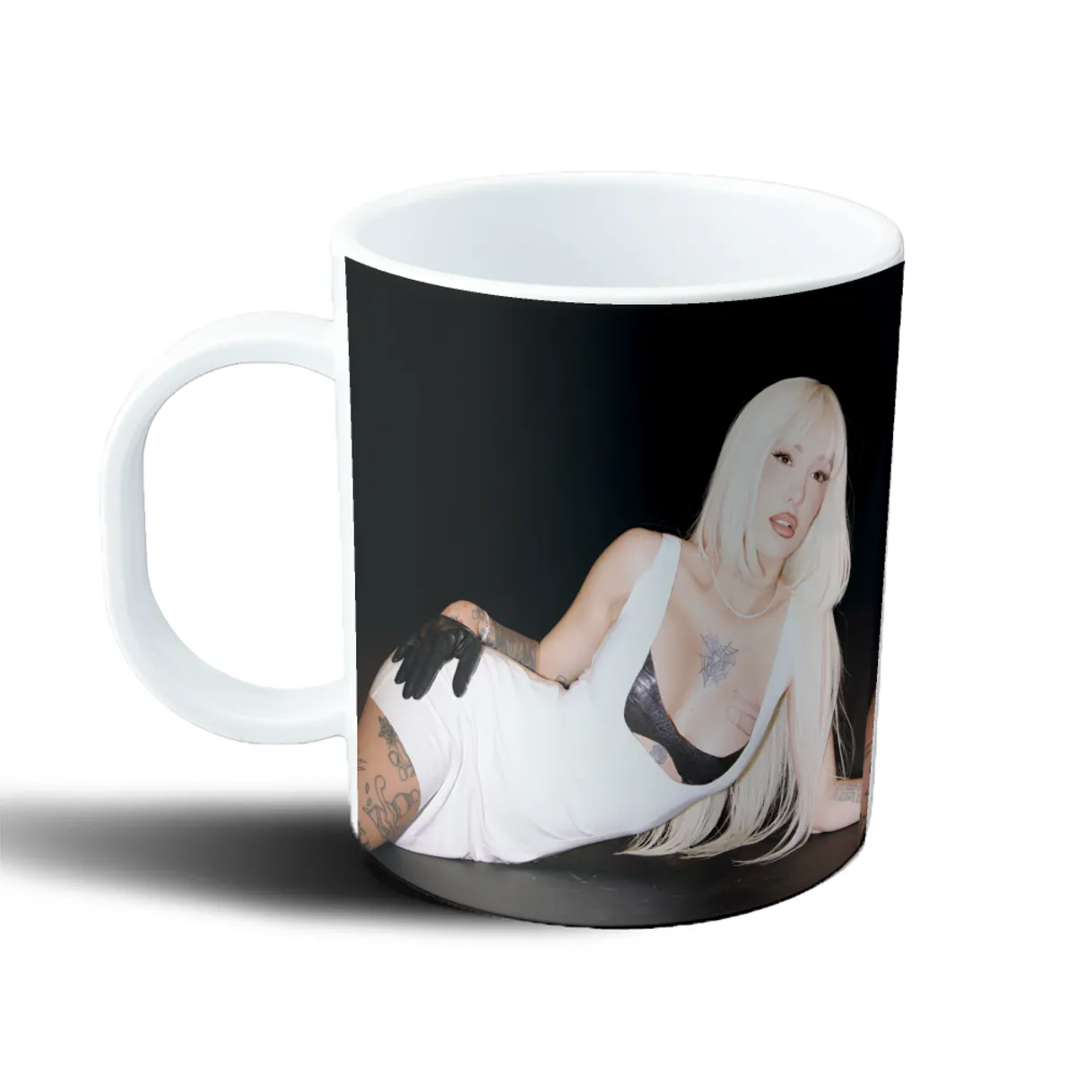 Taza de Plástico La Joaqui Sesión Rubia Recostada - vista 2