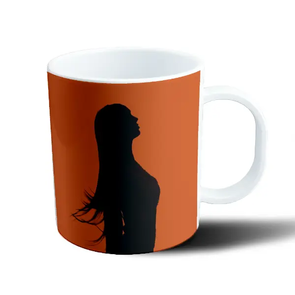 Taza de Plástico La Joaqui Silueta Pelo al Viento