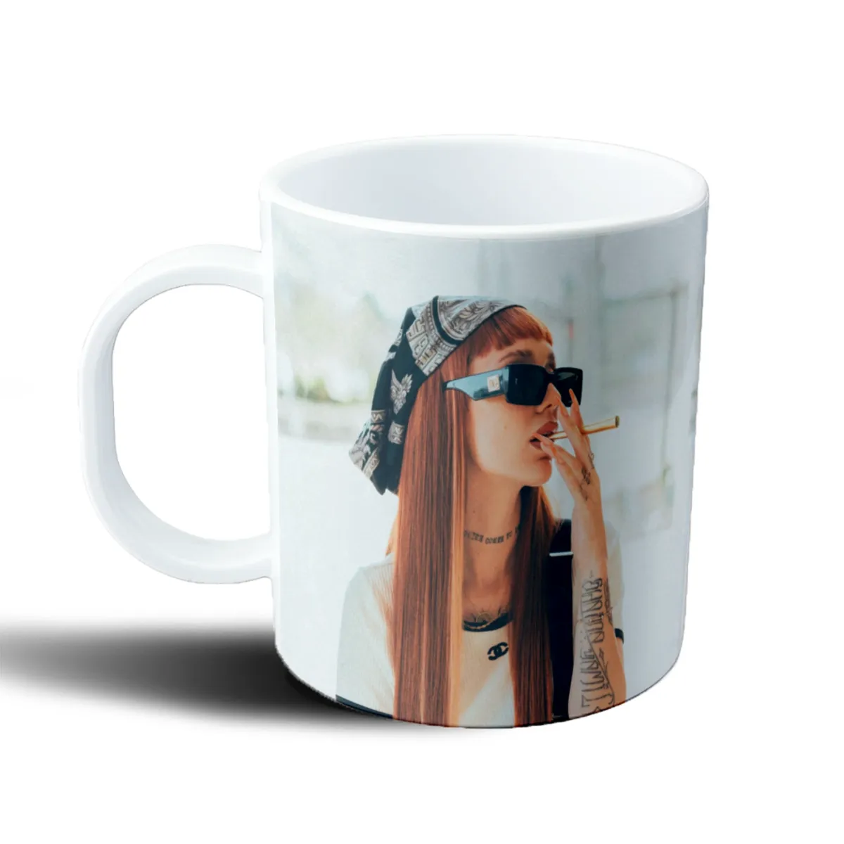 Taza de Plástico La Joaqui Pañuelo y Cigarrillo - vista 2