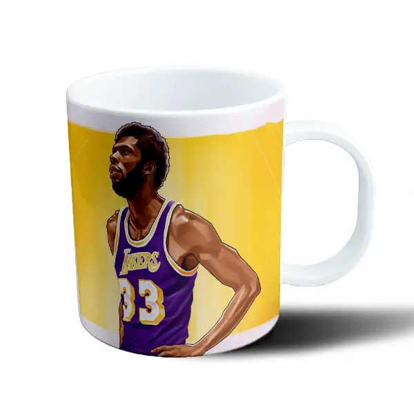 Taza de Plástico LA Lakers Jugador 33 Retrato Amarillo
