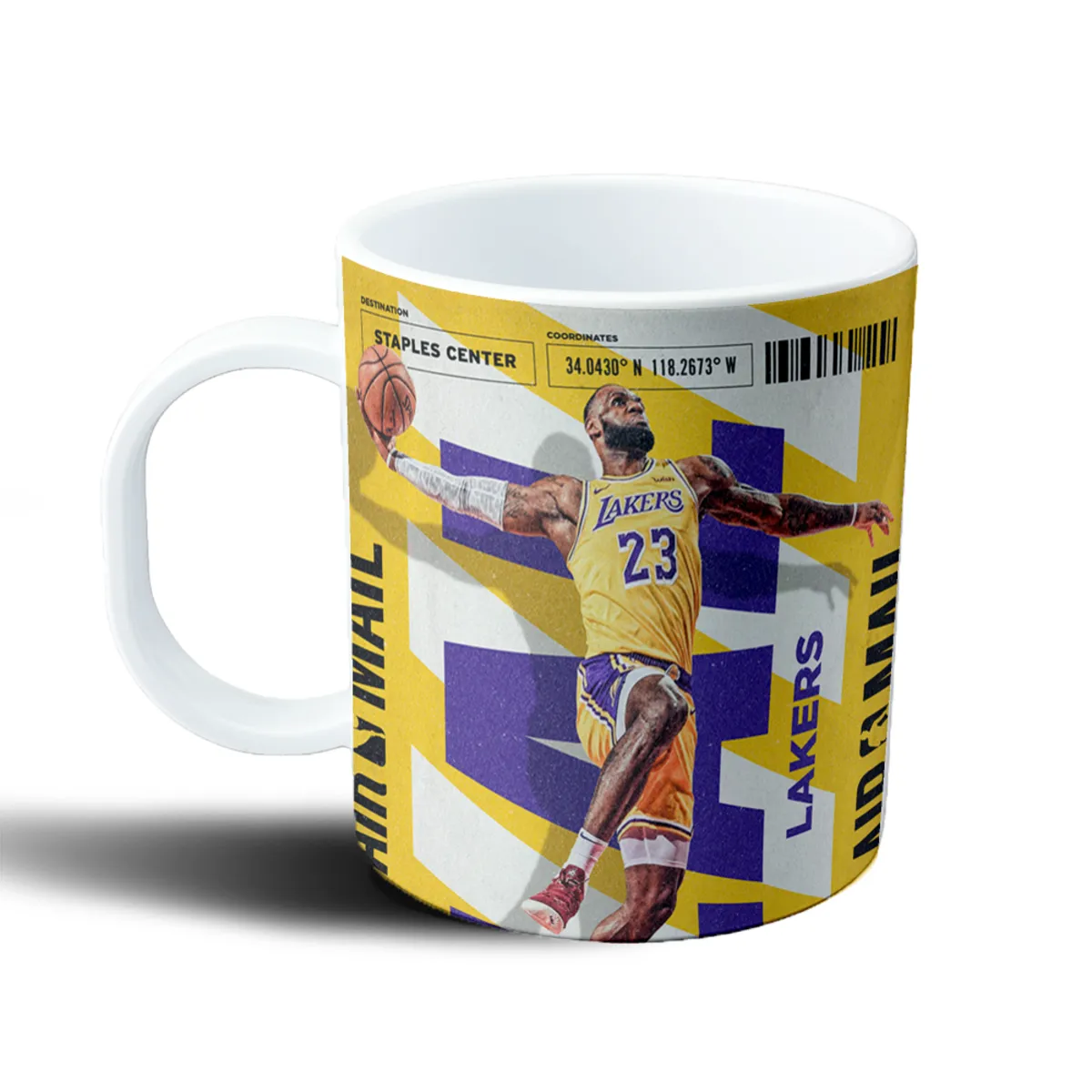 Taza de Plástico LA Lakers LeBron James Staples Center - vista 2