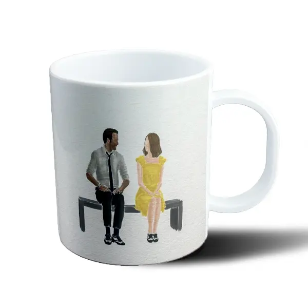 Taza de Plástico La La Land Ryan Gosling y Emma Stone en el banco