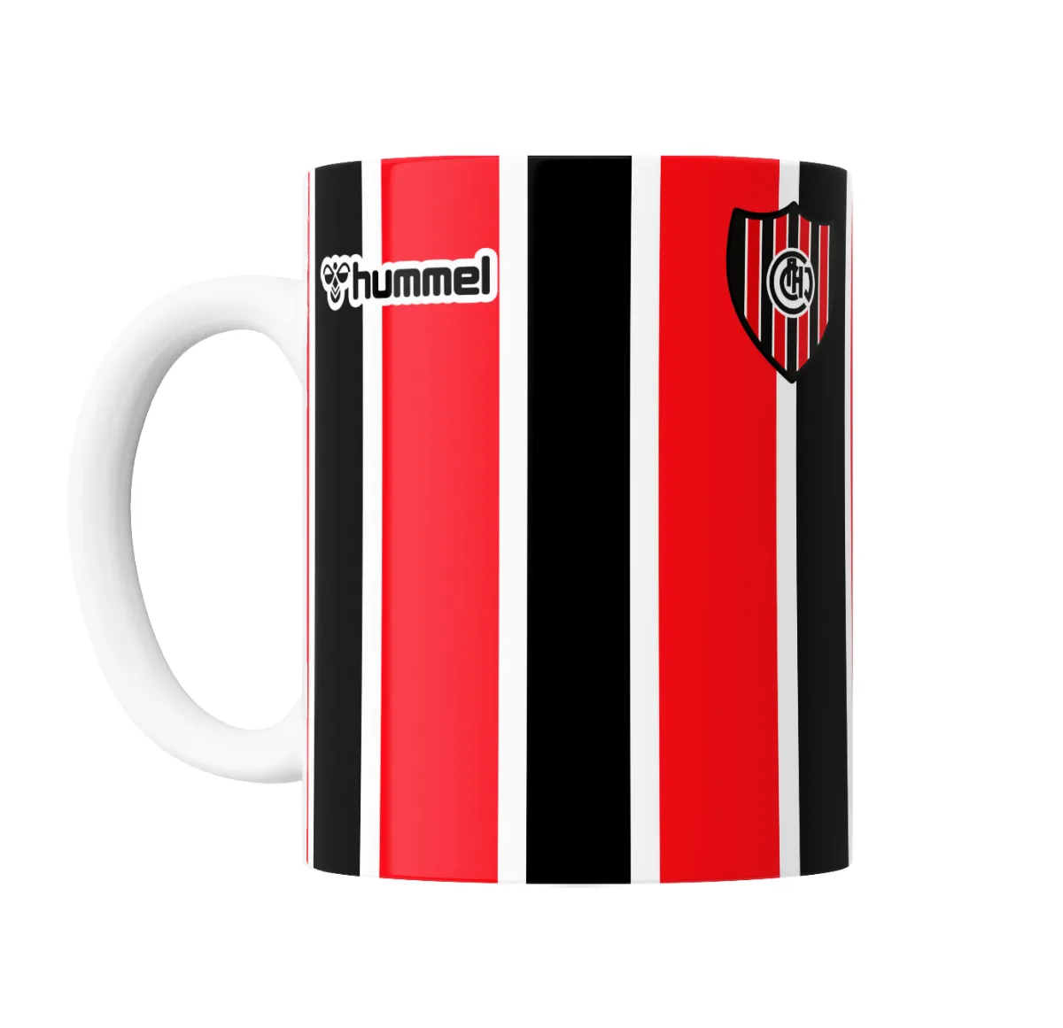 Taza de Cerámica Chacarita Juniors Camiseta Rayada Hummel - vista 2