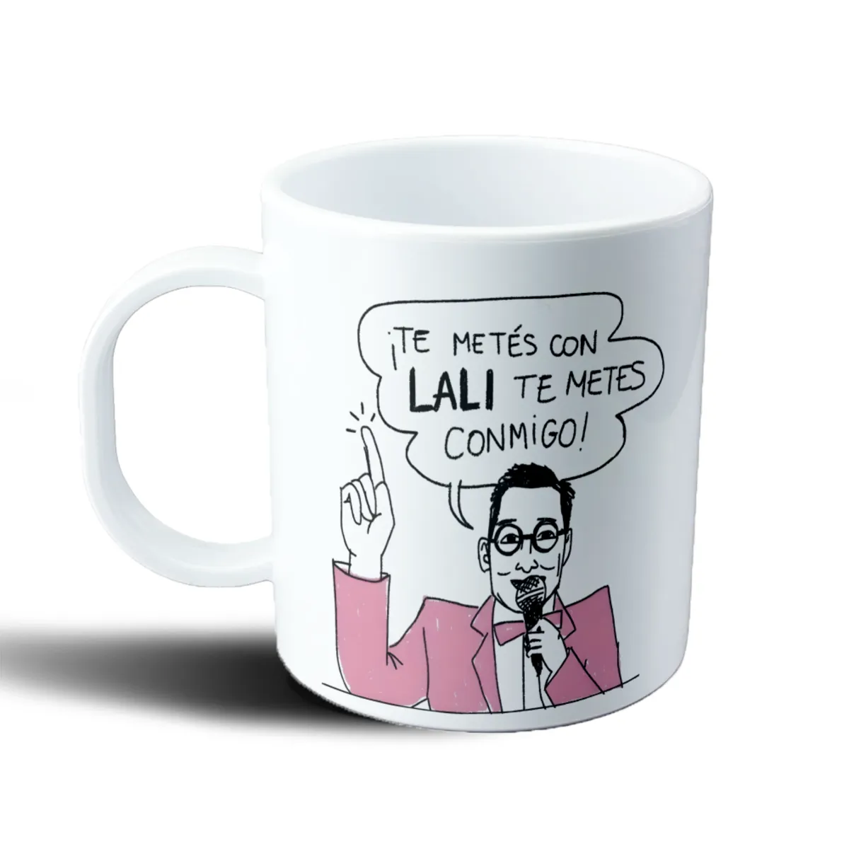 Taza de Plástico Lali Te metés con Lali te metés conmigo - vista 2