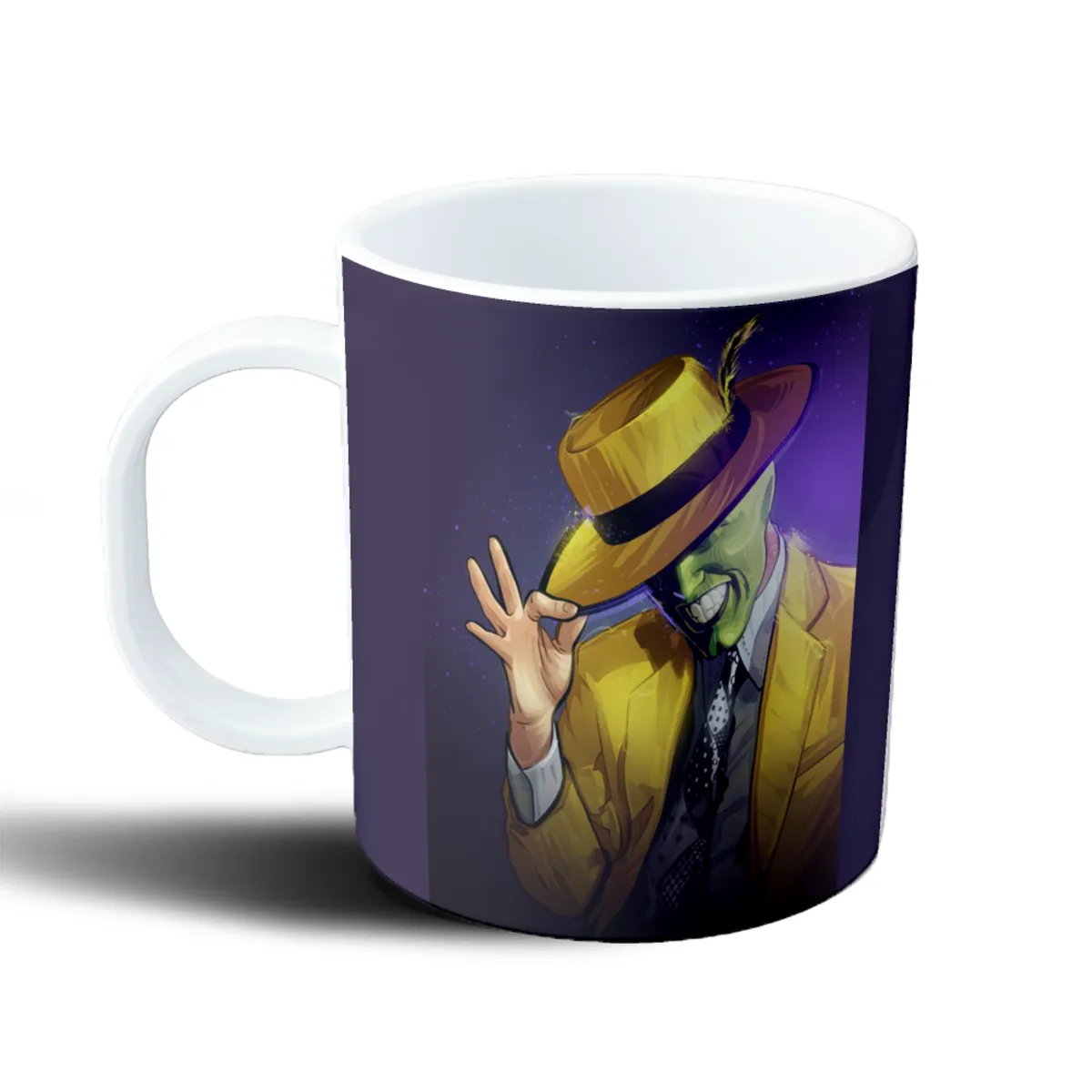 Taza de Plástico La Máscara Stanley Ipkiss Sombrero Amarillo - vista 2