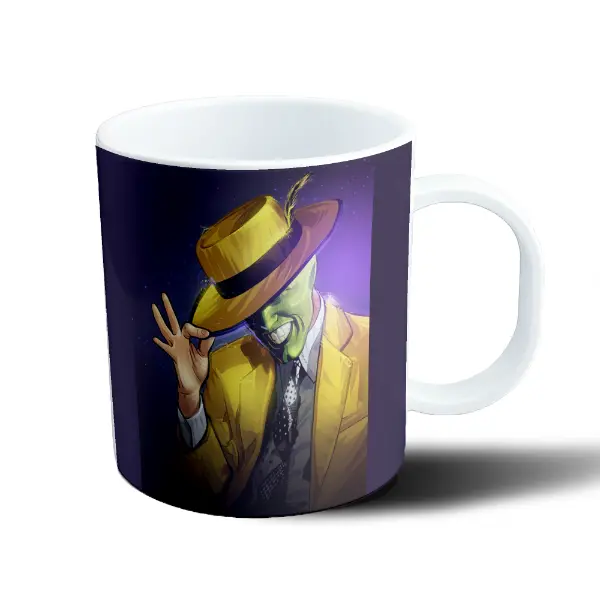 Taza de Plástico La Máscara Stanley Ipkiss Sombrero Amarillo
