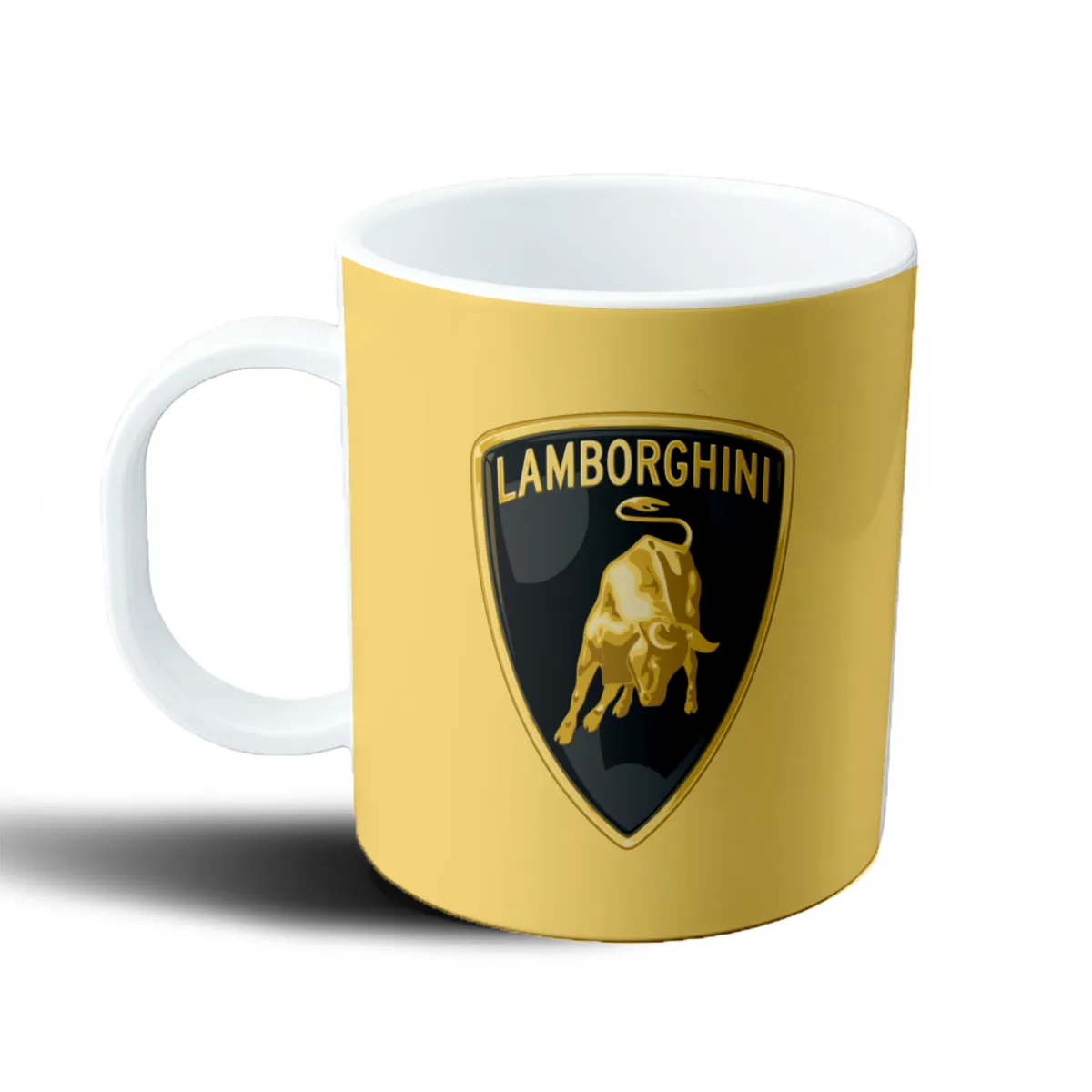 Taza de Plástico Lamborghini Logo Toro Dorado - vista 2
