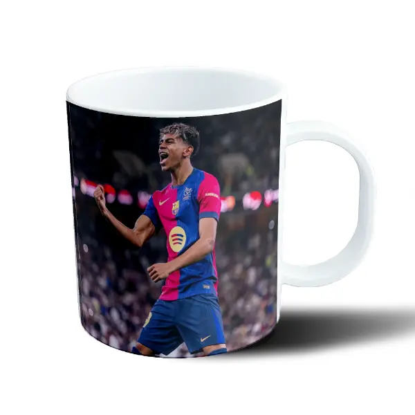Taza de Plástico Lamine Yamal Festejo Barcelona