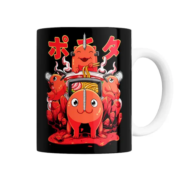 Taza de Cerámica Chainsaw Man Pochita Ramen