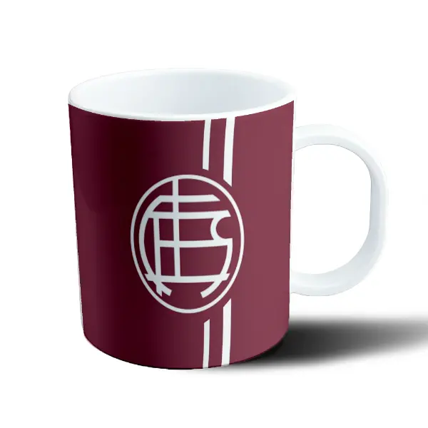 Taza de Plástico Lanus Escudo y Franjas 11