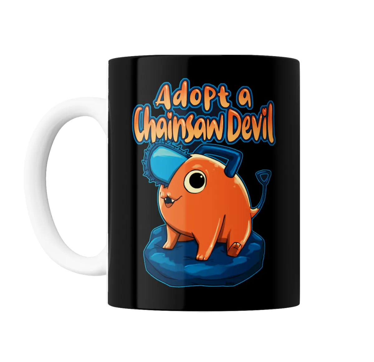 Taza de Cerámica Chainsaw Man Pochita Adopt a Chainsaw Devil - vista 2