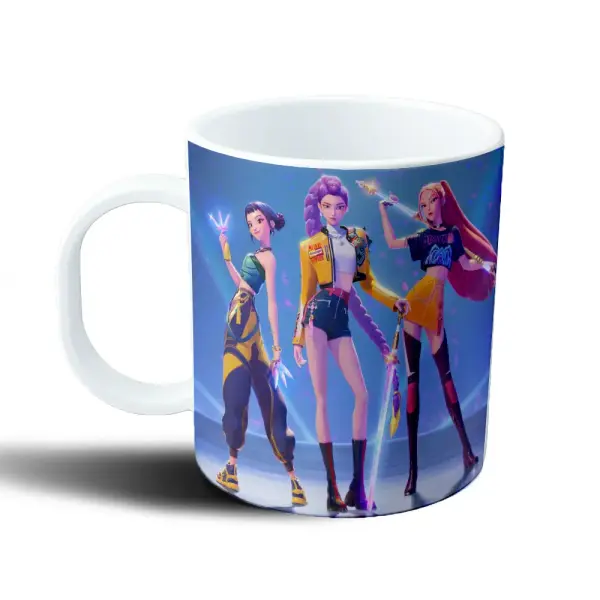 Taza de Plástico Las Guerreras Kpop K-Pop Huntrix Rumi Mira Zoey