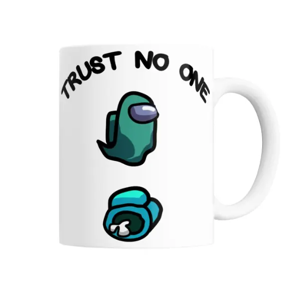 Taza de Cerámica Among Us Trust No One Crewmate
