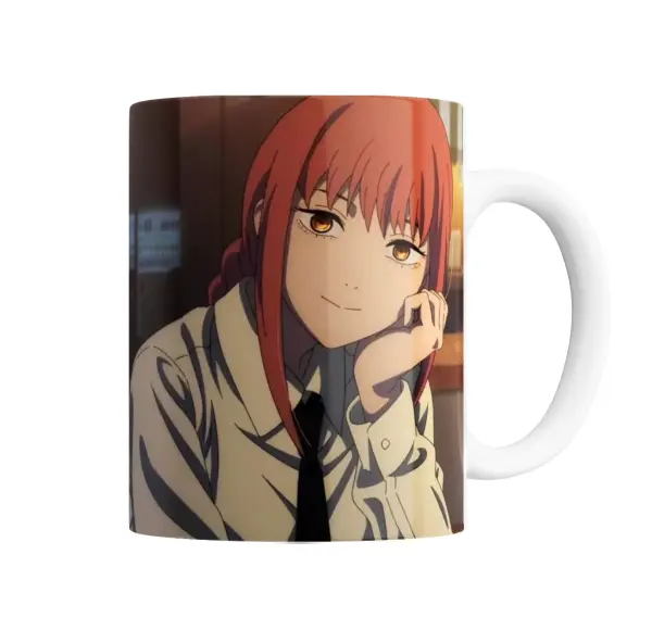 Taza de Cerámica Chainsaw Man Makima Mirada Pensativa