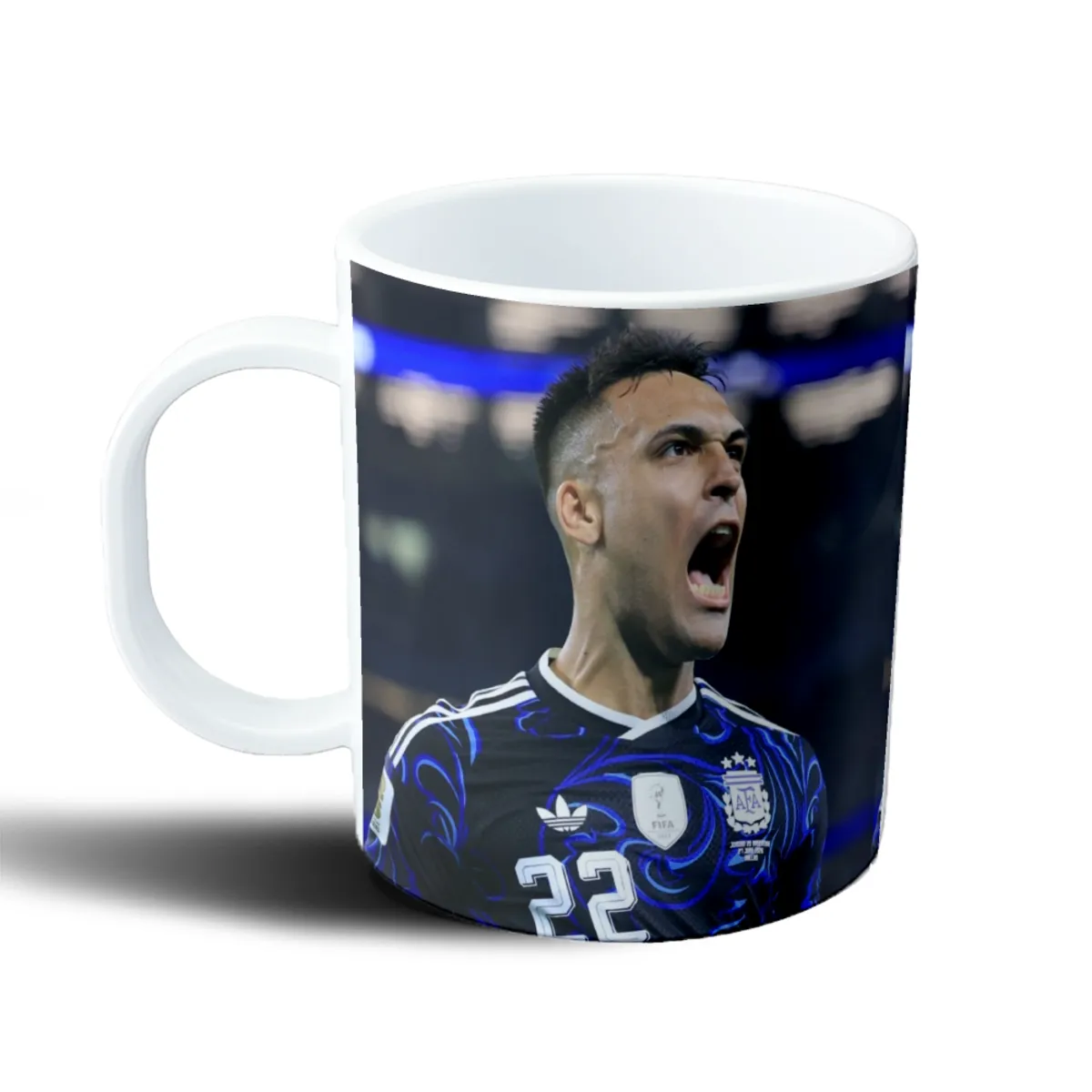 Taza de Plástico Lautaro Martínez Selección Argentina Grito - vista 2