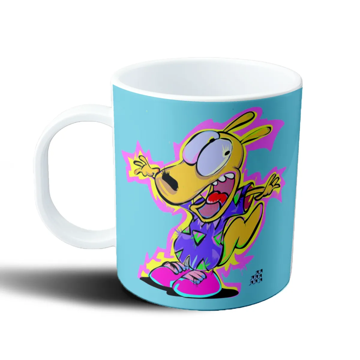 Taza de Plástico La Vida Moderna de Rocko Rocko Saltando - vista 2
