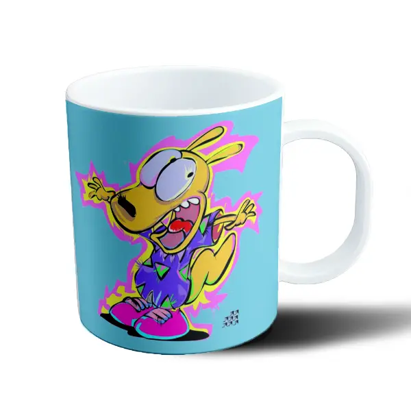 Taza de Plástico La Vida Moderna de Rocko Rocko Saltando