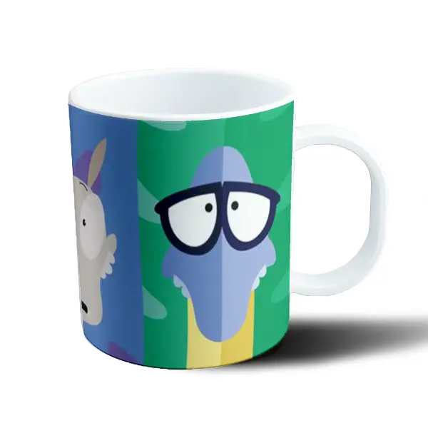 Taza de Plástico La Vida Moderna de Rocko Personajes Diseño Colorido