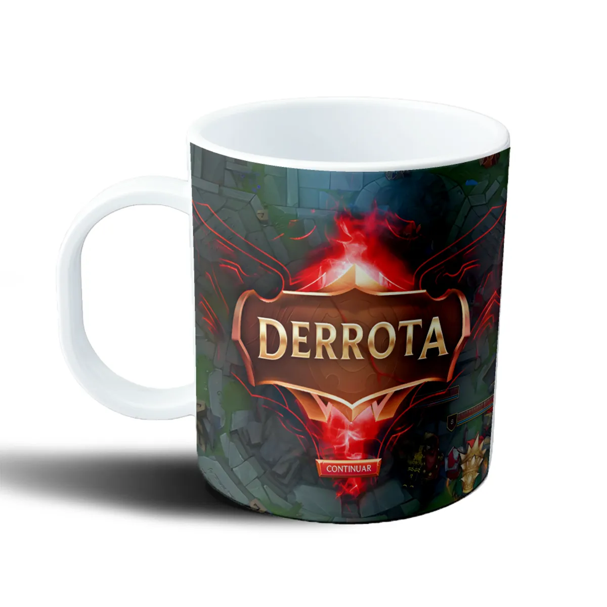 Taza de Plástico League of Legends Derrota Continuar - vista 2