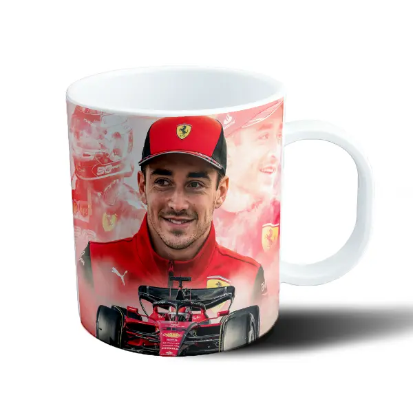 Taza de Plástico Leclerc Ferrari F1