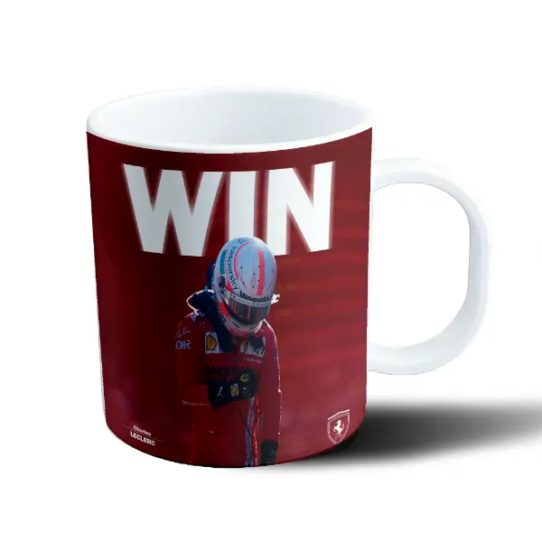 Taza de Plástico Leclerc Ferrari Win
