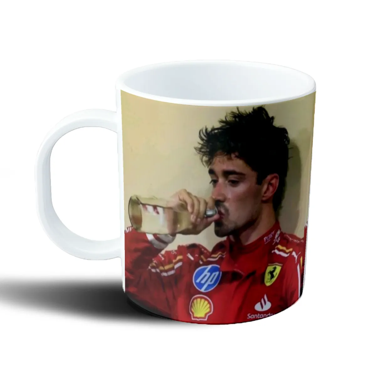 Taza de Plástico Leclerc Ferrari Bebiendo - vista 2