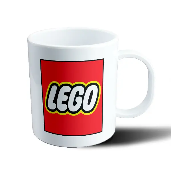 Taza de Plástico Lego Logo Rojo