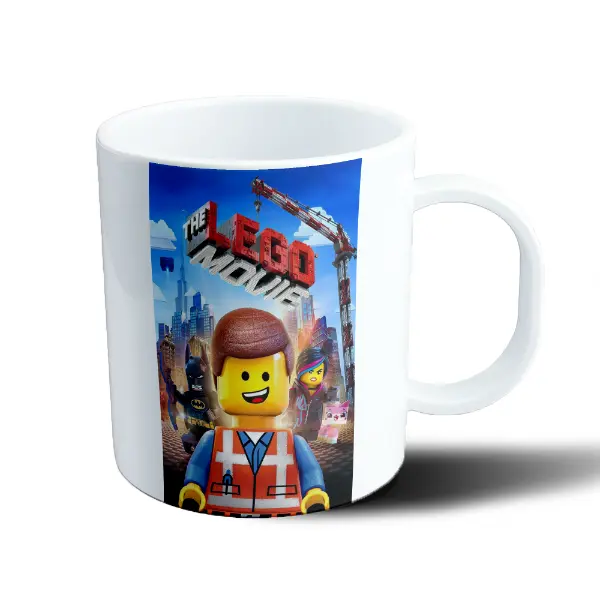 Taza de Plástico Lego La Película Emmet Wyldstyle Batman