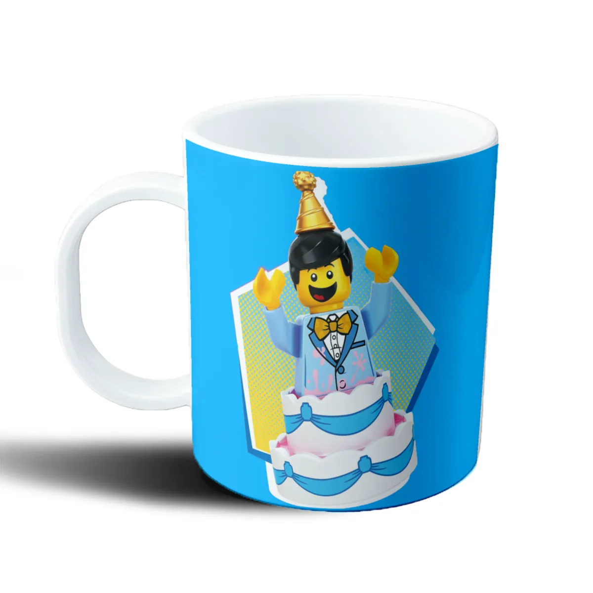 Taza de Plástico Lego Minifigura Cumpleaños Torta - vista 2