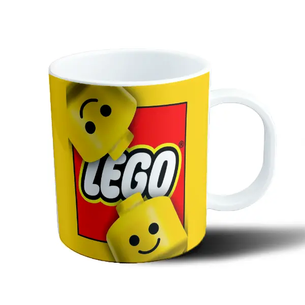 Taza de Plástico Lego Cabezas Minifigura