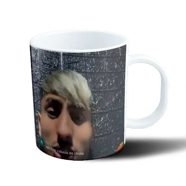 Taza de Plástico Leofest Terrible Cabeza de Chota