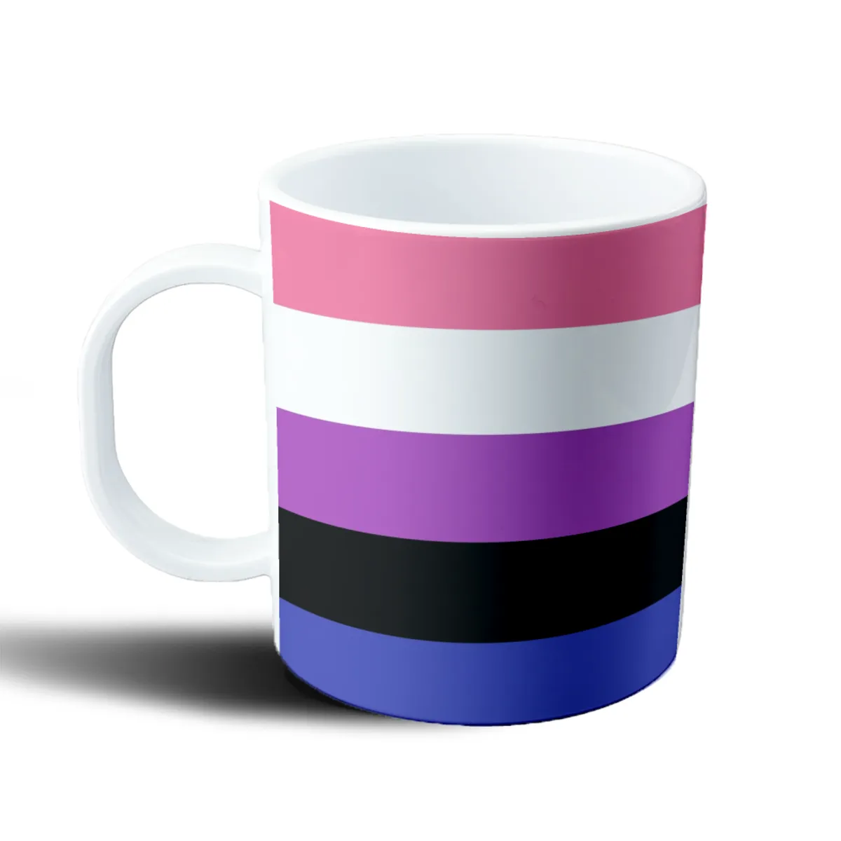 Taza de Plástico Bandera Genderfluid - vista 2